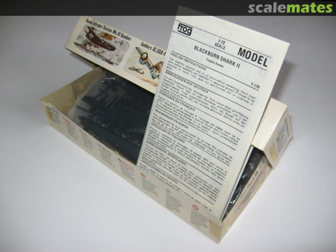 Contents Blackburn Shark Torpedo Bomber F179 FROG Contents Blackburn Shark Torpedo Bomber F179 FROG