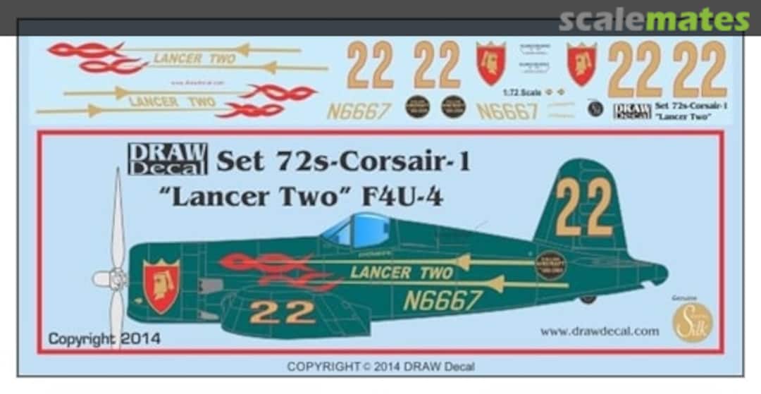 Boxart "Lancer Two" 1968/1969 reno 72-Corsair-1 Draw Decal Boxart "Lancer Two" 1968/1969 reno 72-Corsair-1 Draw Decal