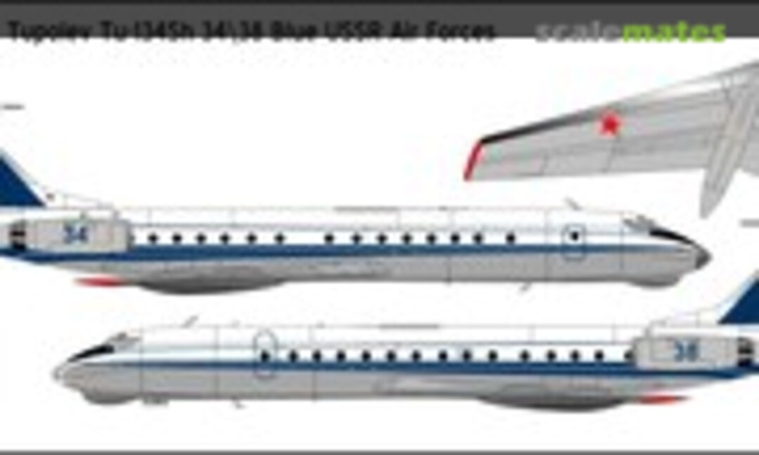 1:72 Tupolev Tu-134Sh Blue 34/38 USSR AF decals (BSmodelle BSM720395_1) BSM720395_1
