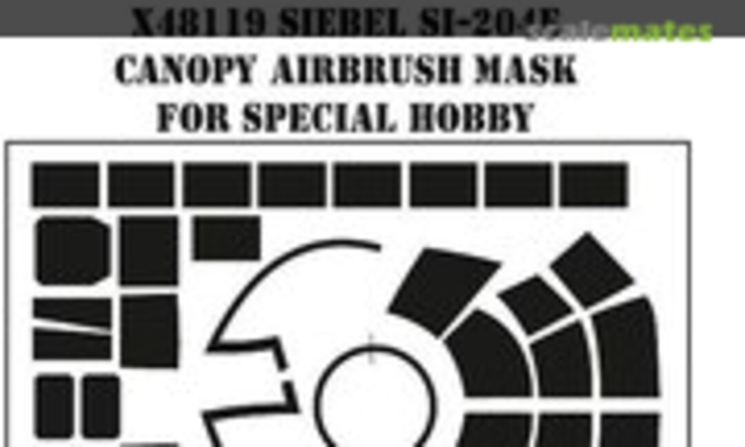 1:48 Siebel Si-204E Canopy Airbrush Mask (MH Models X48119) X48119