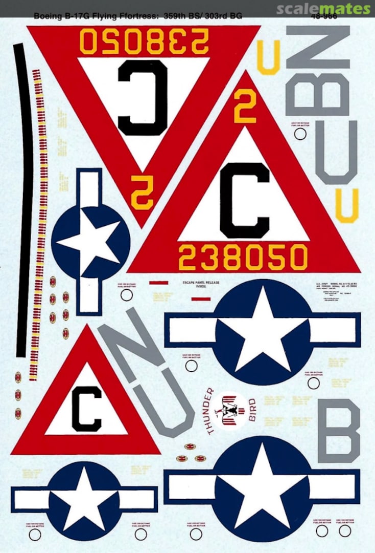 Boxart Boeing B-17G Flying Fortress 48-966 Microscale