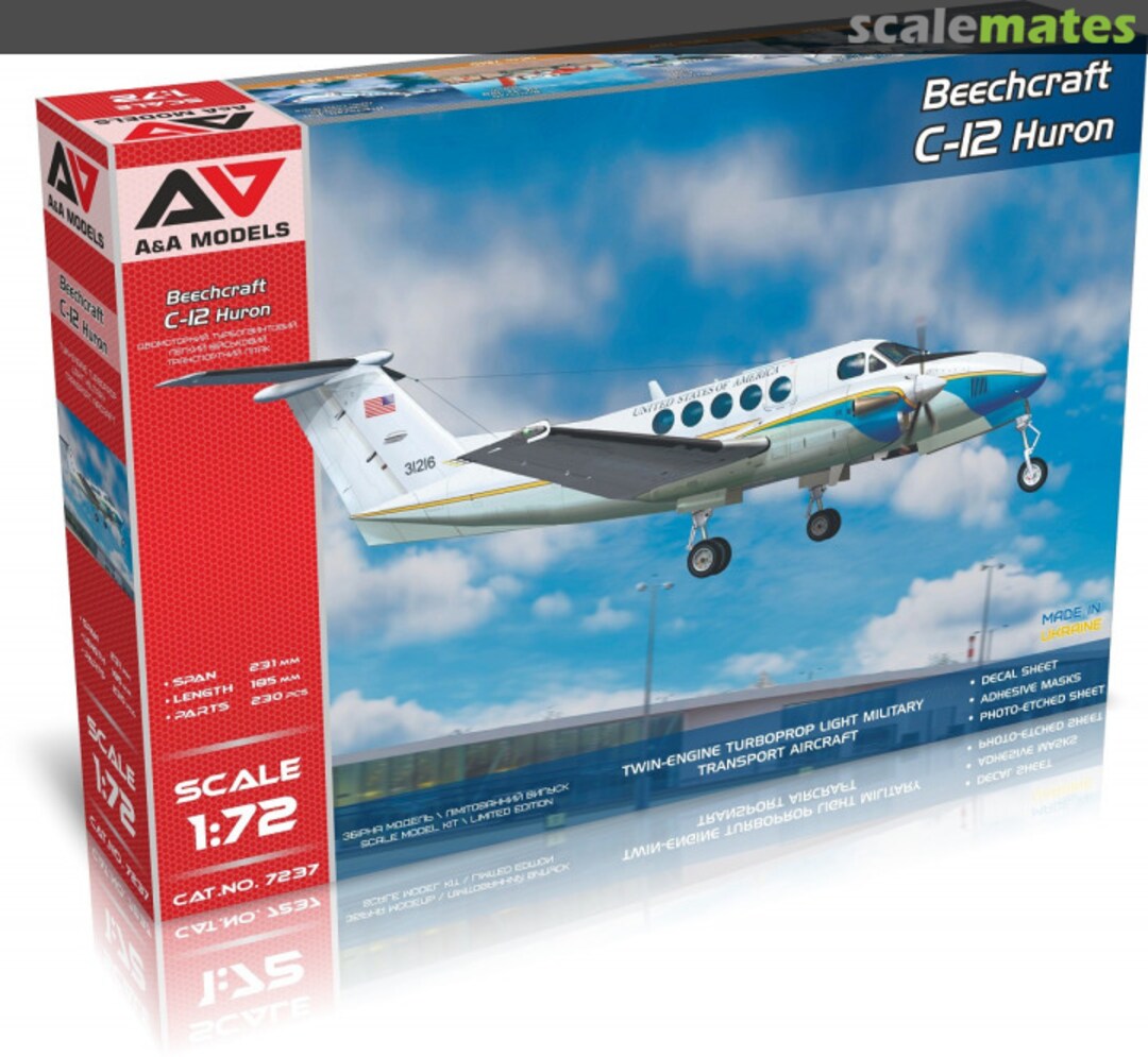 Boxart Beechcraft C-12 Huron 7237 A&A Models Boxart Beechcraft C-12 Huron 7237 A&A Models