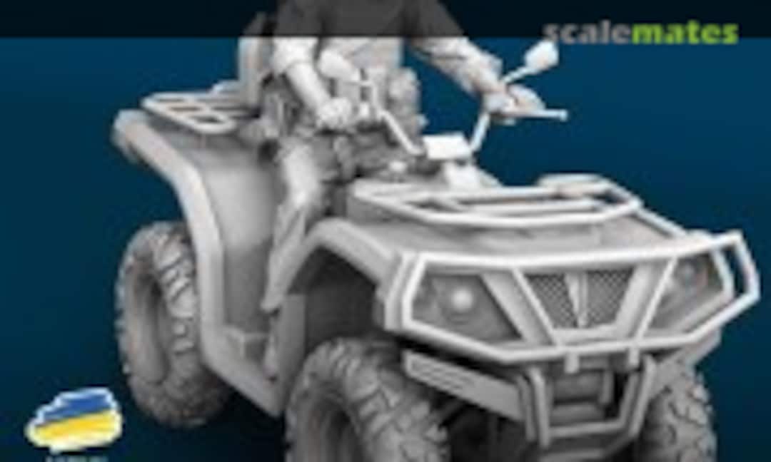 1:35 ATV Quadrobike with rider (Spalah SP20435) SP20435