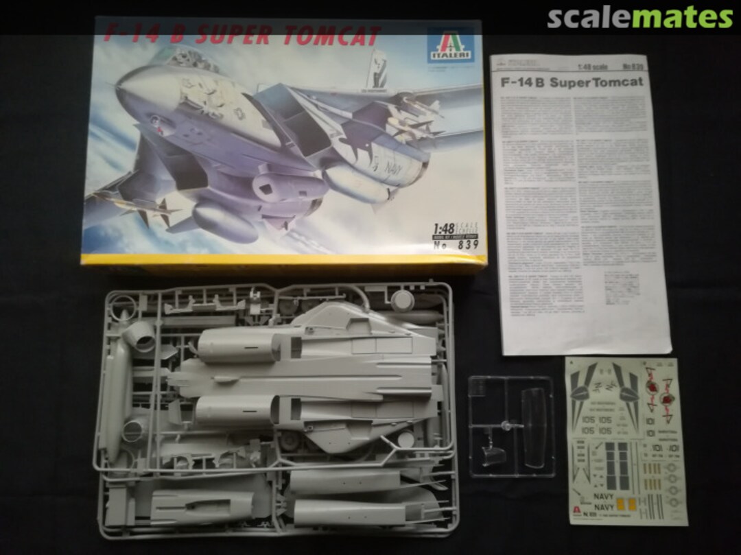 Contents F-14B Super Tomcat 839 Italeri Contents F-14B Super Tomcat 839 Italeri