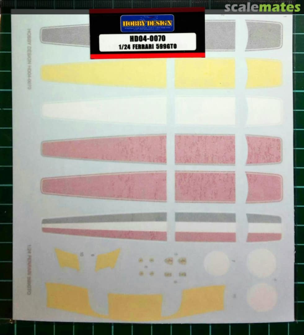 Boxart Ferrari 599 GTO Logo HD04-0070 Hobby Design Boxart Ferrari 599 GTO Logo HD04-0070 Hobby Design