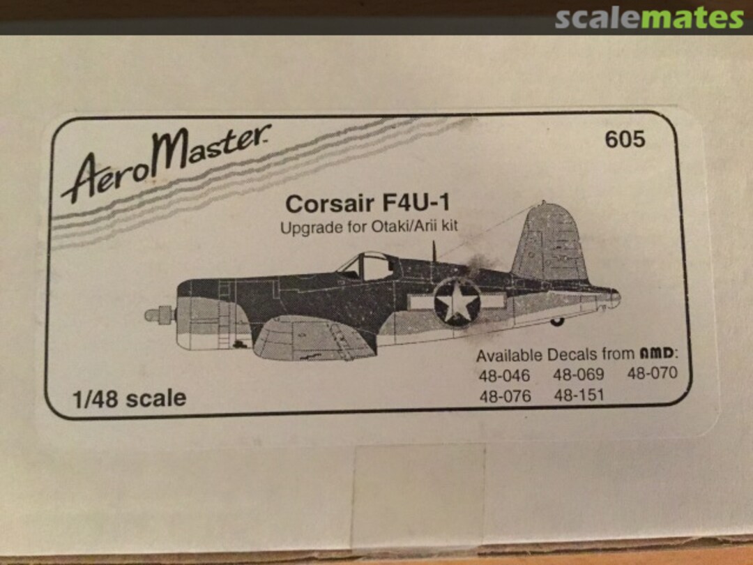 Boxart F4U-1 Corsair Upgrade 605 AeroMaster Boxart F4U-1 Corsair Upgrade 605 AeroMaster
