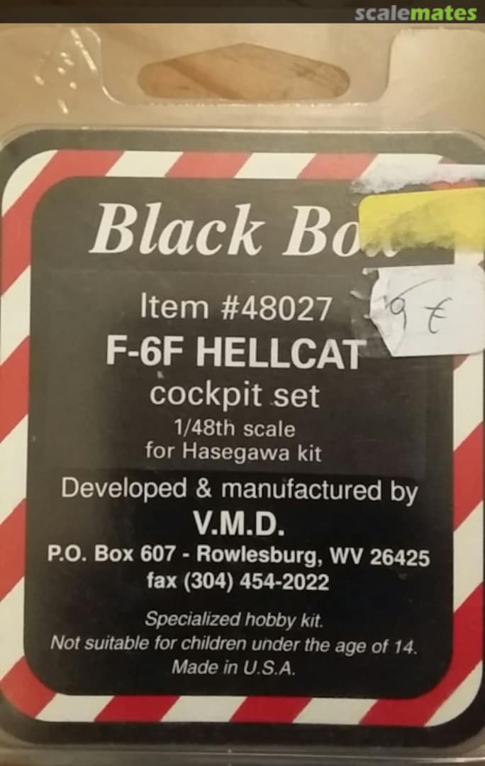 Boxart F6F cockpit set 48027 Black Box Boxart F6F cockpit set 48027 Black Box