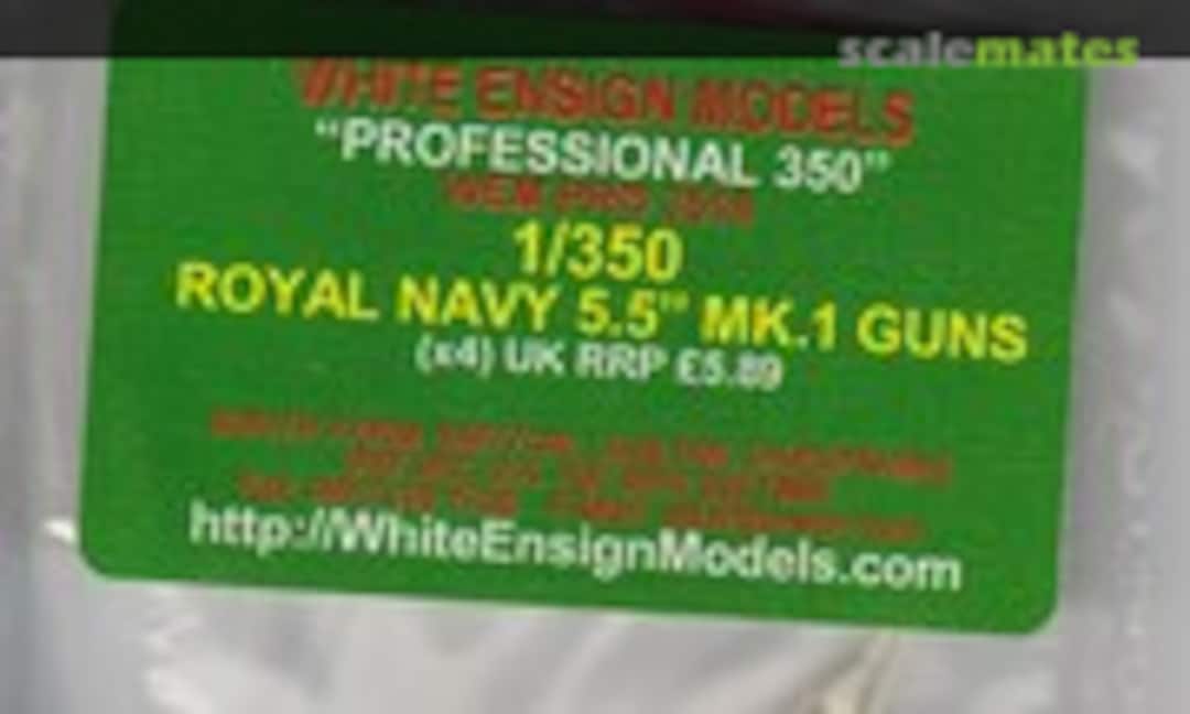 1:350 Royal Navy 5.5" Mk.1 Guns (White Ensign Models PRO 3516) PRO 3516