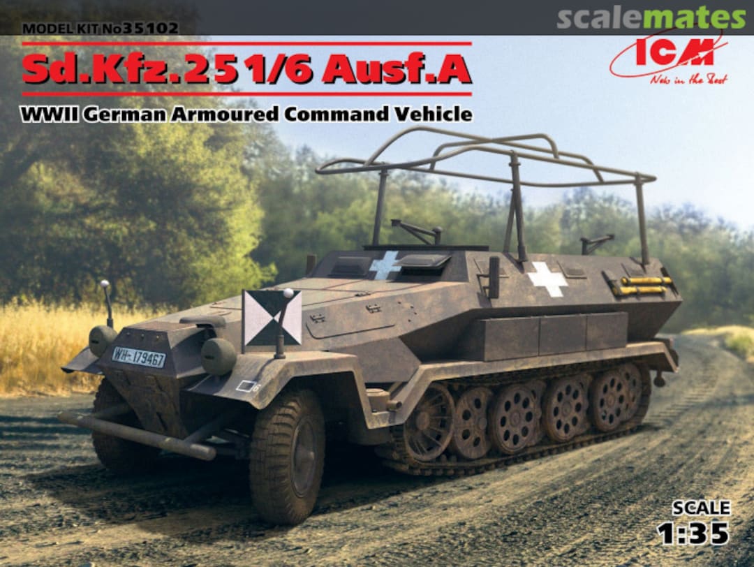 Boxart Armoured Command Vehicle Sd.Kfz. 251/6 Ausf.A 35102 ICM Boxart Armoured Command Vehicle Sd.Kfz. 251/6 Ausf.A 35102 ICM