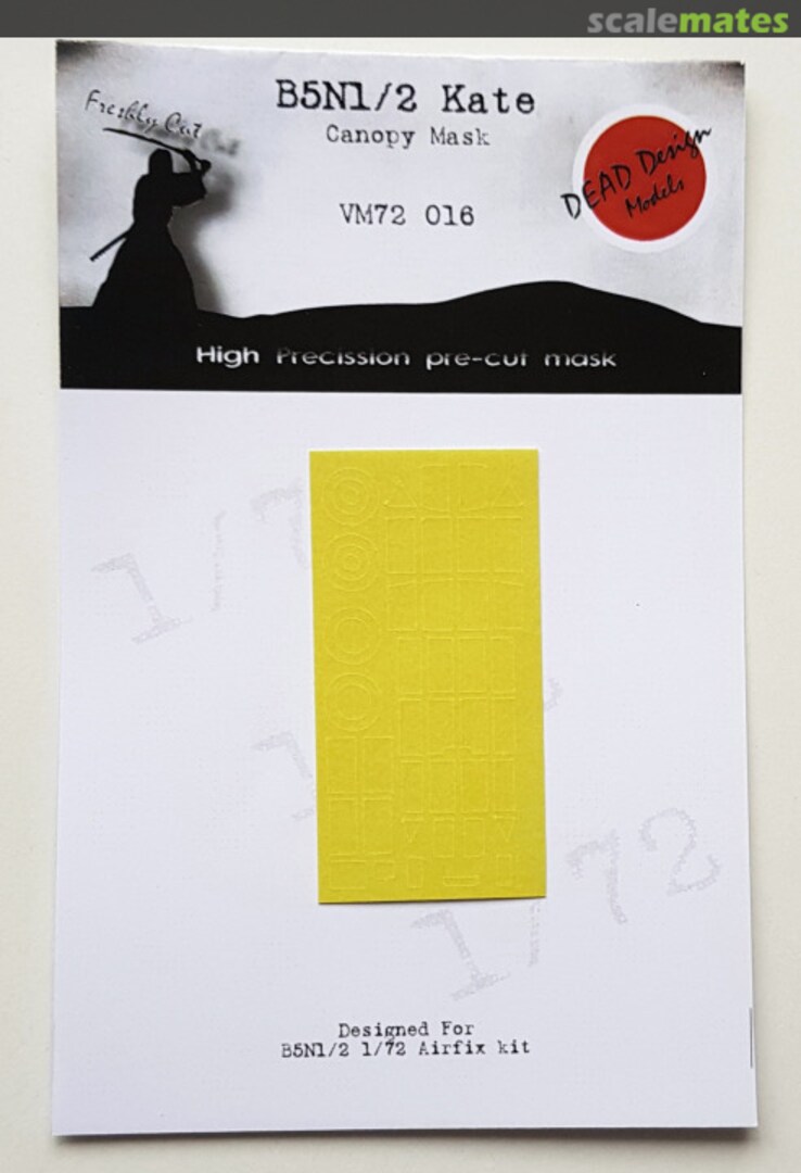 Boxart B5N1/2 Kate Canopy Mask VM72016 DEAD Design Models Boxart B5N1/2 Kate Canopy Mask VM72016 DEAD Design Models