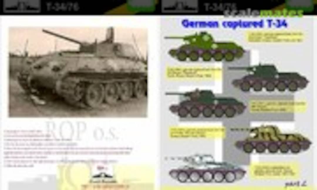 1:72 PZ.KPFW T-34 747(R) - GERMAN CAPTURED T-34 (ROP o.s. MNFDT72014) MNFDT72014