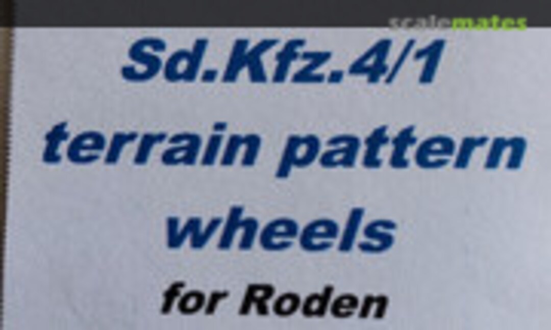 1:72 Sd.Kfz 4/1 terrain pattern wheels (Modell Trans Modellbau MT 72381) MT 72381