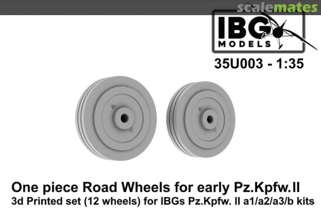 Boxart One piece Road Wheels for early Pz.Kpfw.II 35U003 IBG Models Boxart One piece Road Wheels for early Pz.Kpfw.II 35U003 IBG Models
