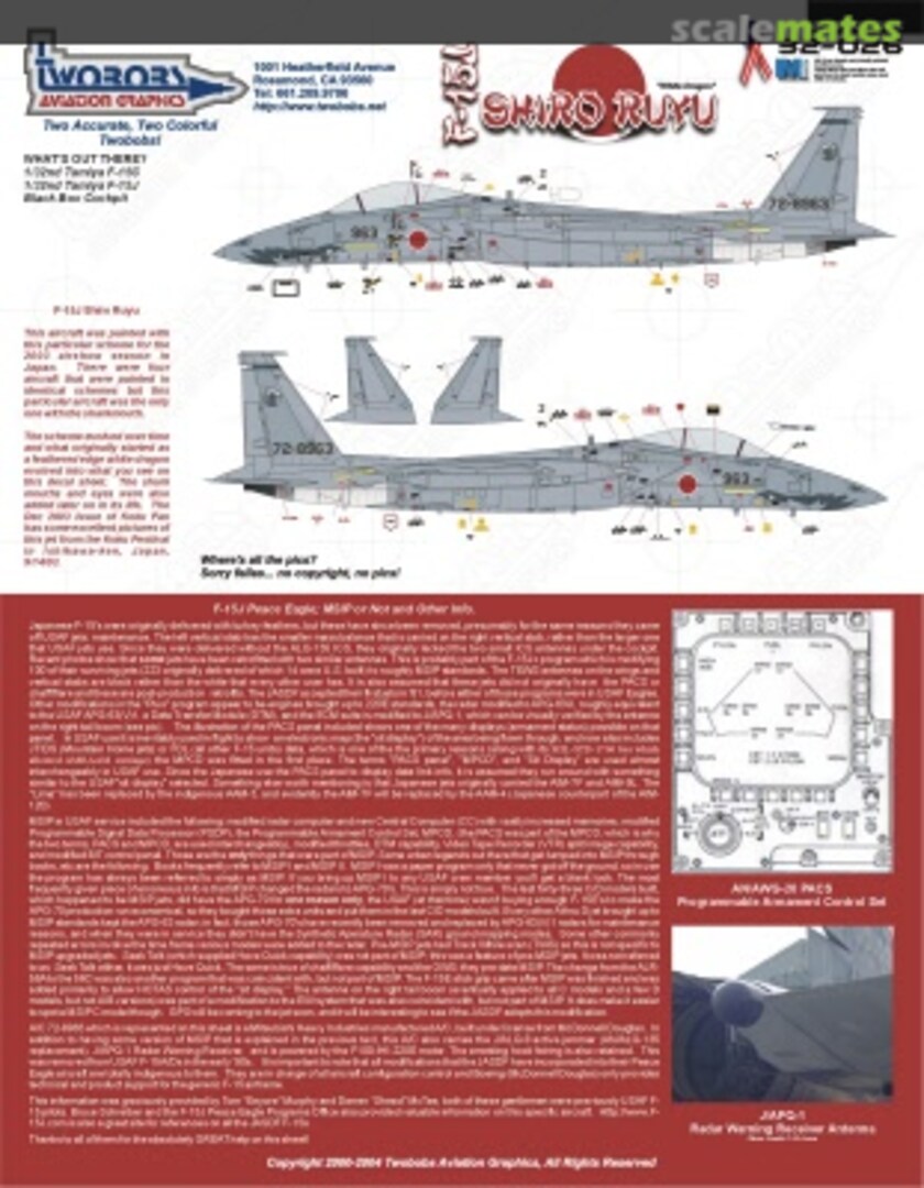 Boxart F-15J 32-026 TwoBobs Aviation Graphics Boxart F-15J 32-026 TwoBobs Aviation Graphics