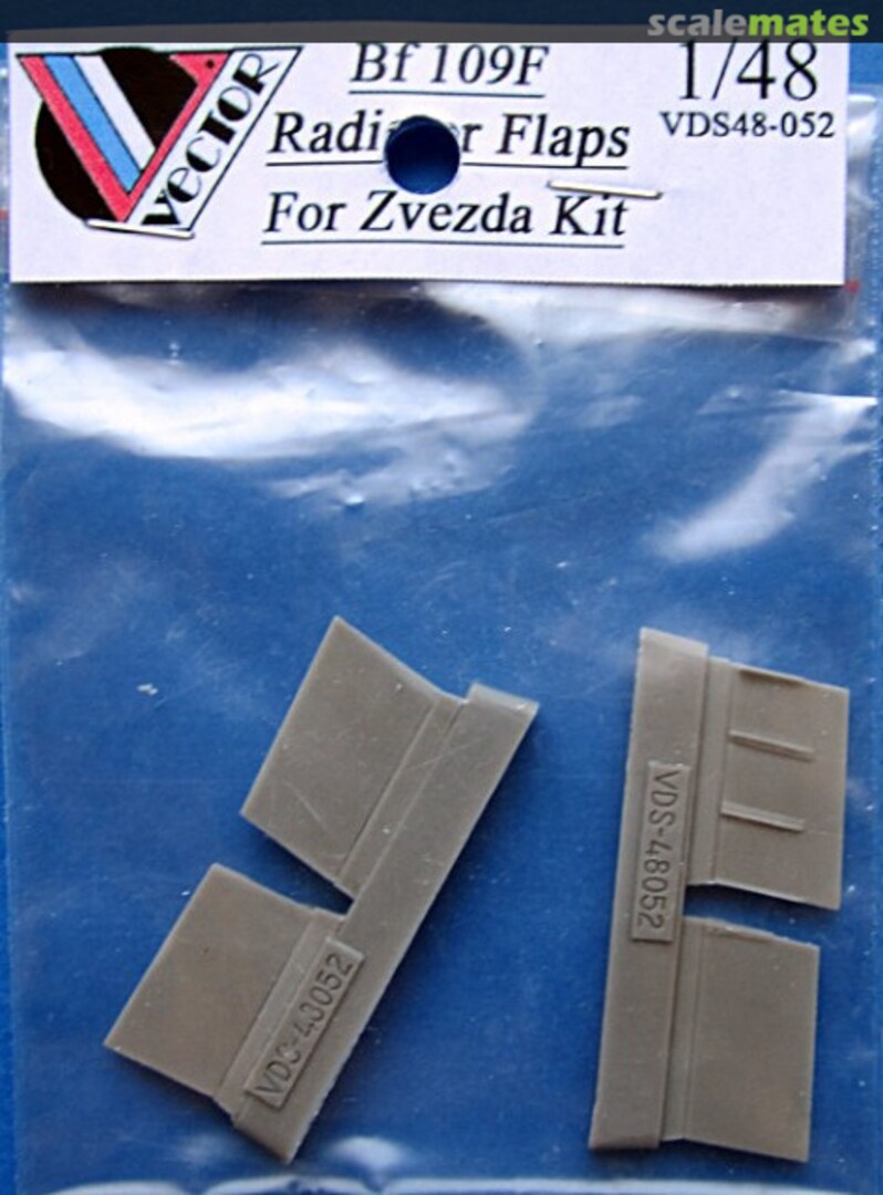 Boxart Bf 109F Radiator Flaps (ZVE kit) VDS48052 Vector