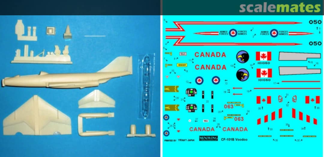 Contents McDonnell CF-101B "Voodoo" Mini049 Miniwing