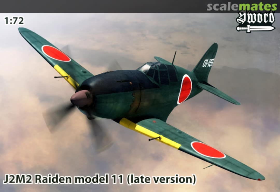 Boxart J2M2 Raiden model 11 (late version) SW72091 Sword
