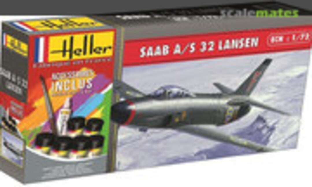 1:72 Saab A/S 32 Lansen (Heller 56343)
