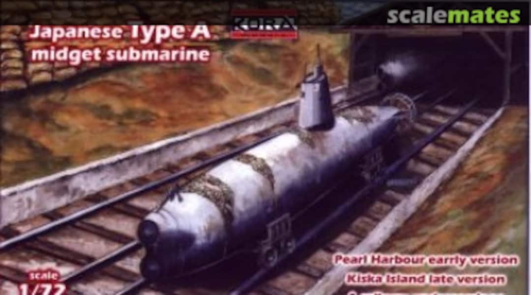 Boxart Type-A Midget Submarine W7210 Kora Models Boxart Type-A Midget Submarine W7210 Kora Models