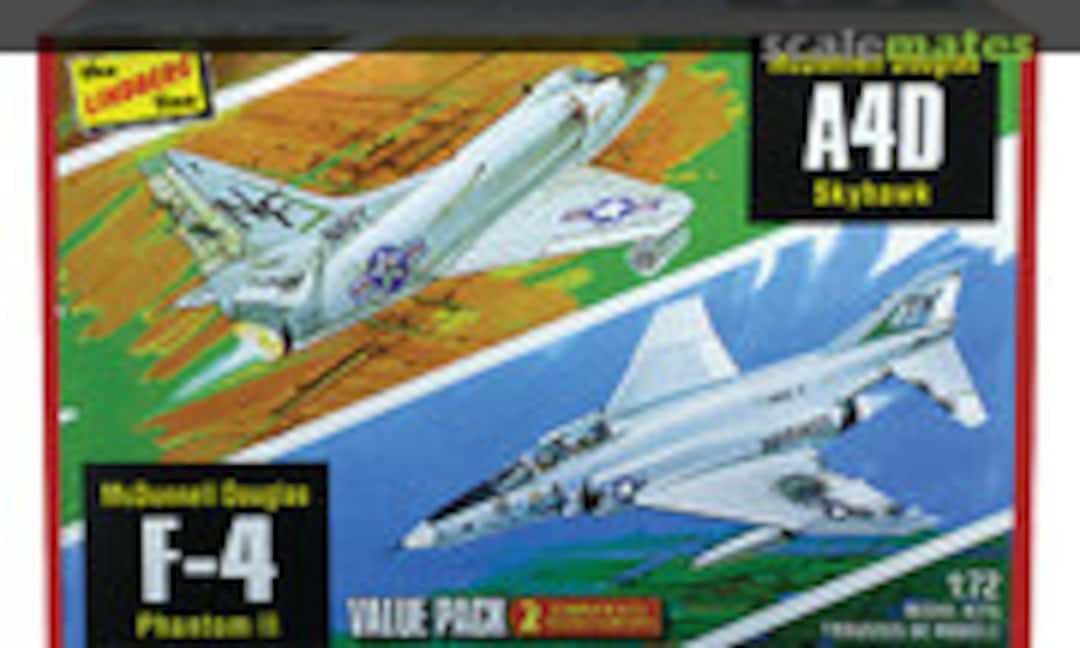 1:72 MDD A4D Skyhawk &amp; F-4 Phantom (Lindberg HL433/12)