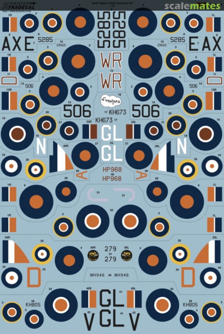 Boxart SAAF Fighters WW2 Collection X72322 Xtradecal Boxart SAAF Fighters WW2 Collection X72322 Xtradecal