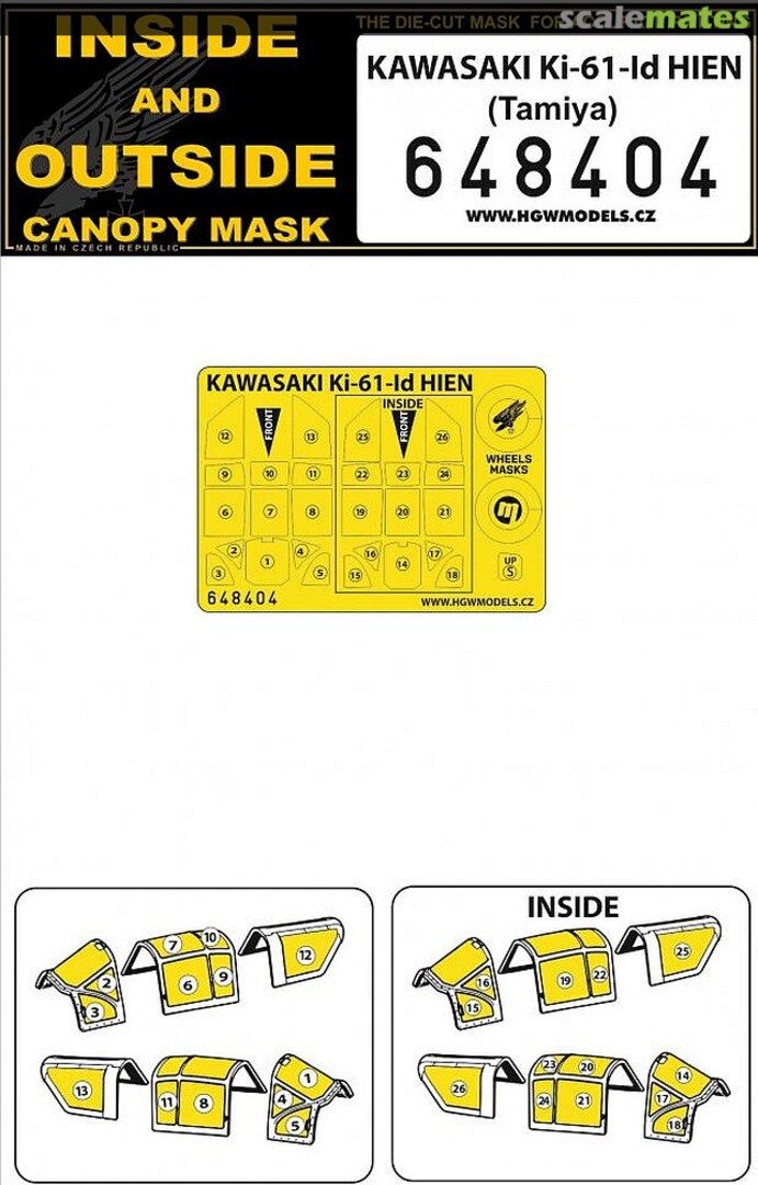 Boxart Ki-61-Id HIEN - Masks - Tamiya - 648404 HGW Models Boxart Ki-61-Id HIEN - Masks - Tamiya - 648404 HGW Models