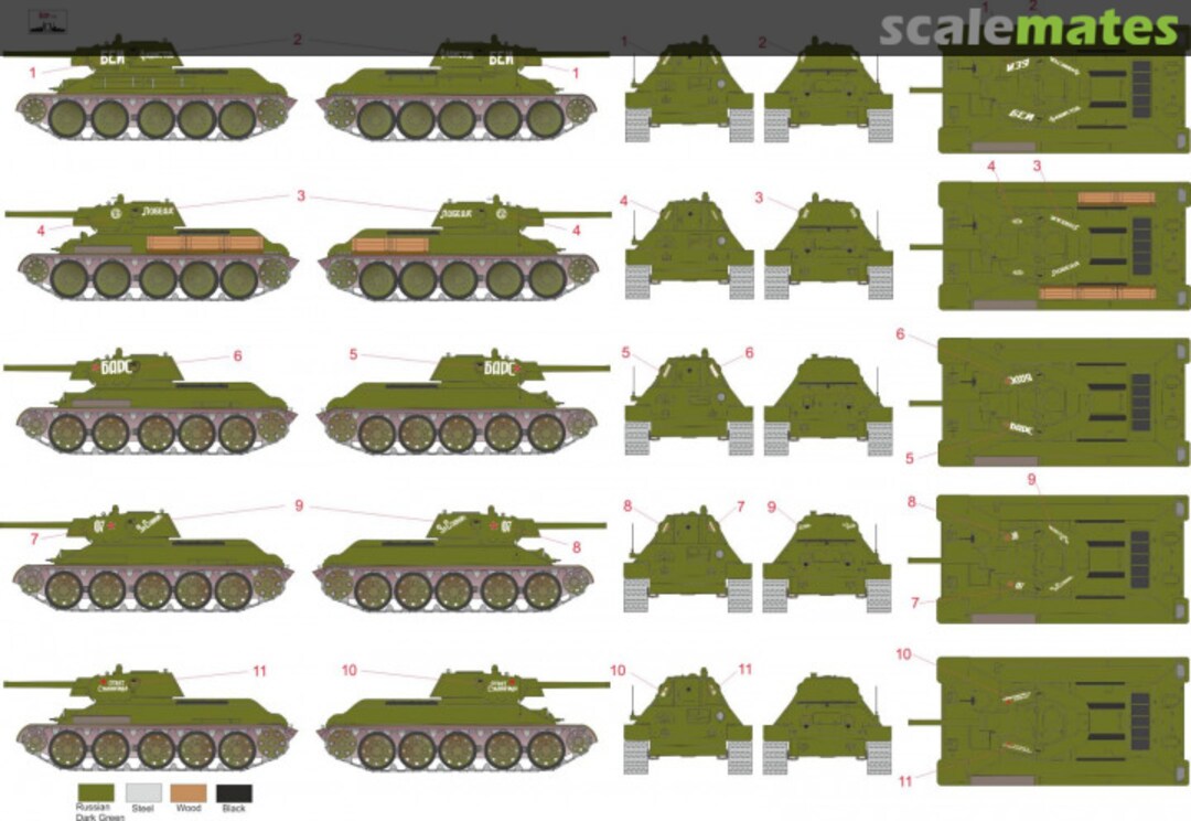 Contents T-34/76 MODEL 1941/42 (STZ) - RUSSIAN CAVALRY T-34 MNFDT72015 ROP o.s. Contents T-34/76 MODEL 1941/42 (STZ) - RUSSIAN CAVALRY T-34 MNFDT72015 ROP o.s.