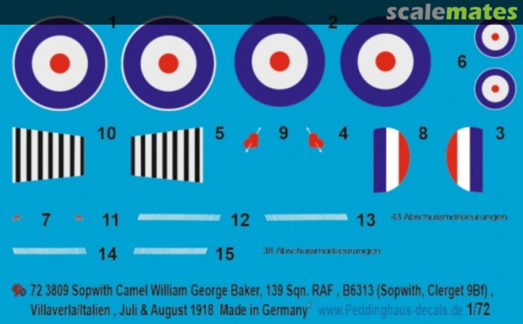 Boxart Sopwith Camel 72 3809 Peddinghaus-Decals Boxart Sopwith Camel 72 3809 Peddinghaus-Decals