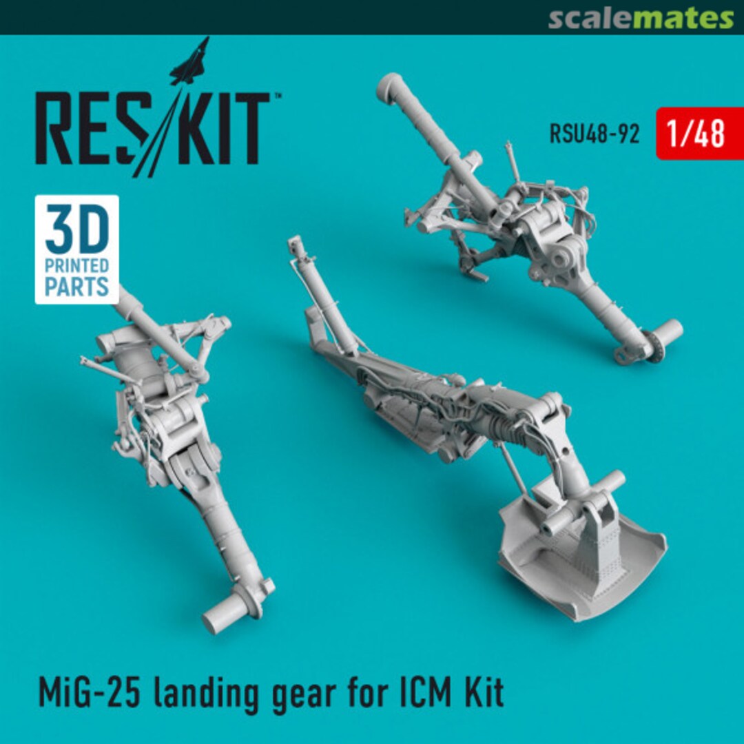 Boxart MiG-25 Foxbat - Landing Gear RSU48-0092 ResKit Boxart MiG-25 Foxbat - Landing Gear RSU48-0092 ResKit