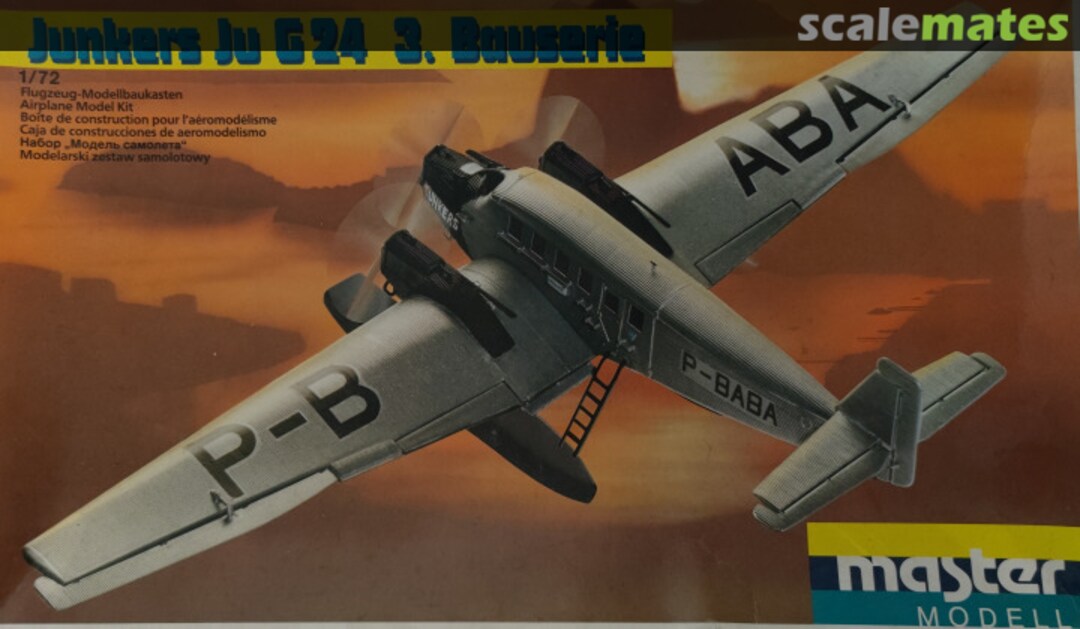 Boxart Junkers Ju G24 3. Bauserie 1030 Master Modell Boxart Junkers Ju G24 3. Bauserie 1030 Master Modell