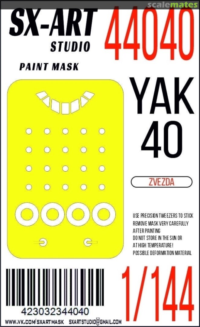 Boxart Yak 40 masks 44040 SX-Art Boxart Yak 40 masks 44040 SX-Art