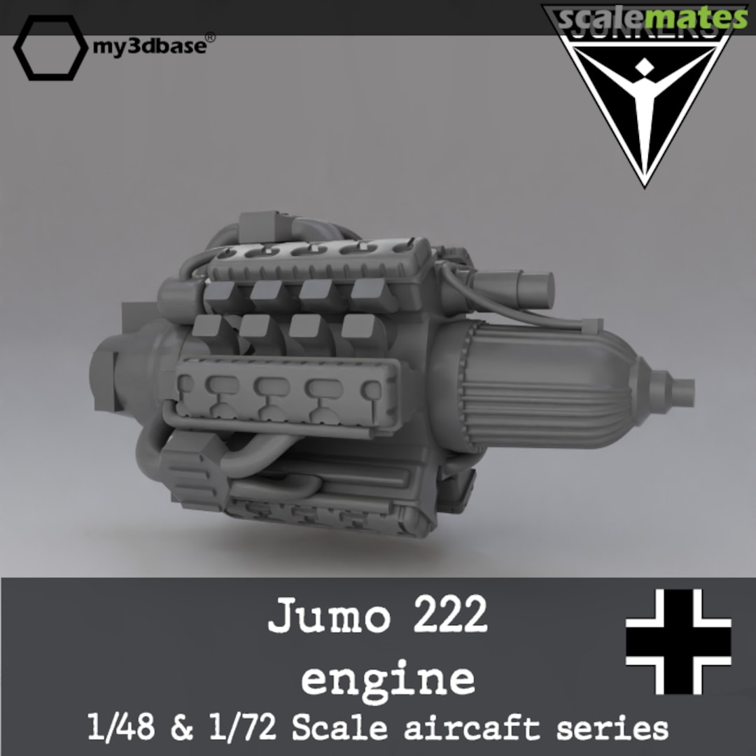 Boxart Junkers Jumo 222 engine 01380 my3dbase Boxart Junkers Jumo 222 engine 01380 my3dbase