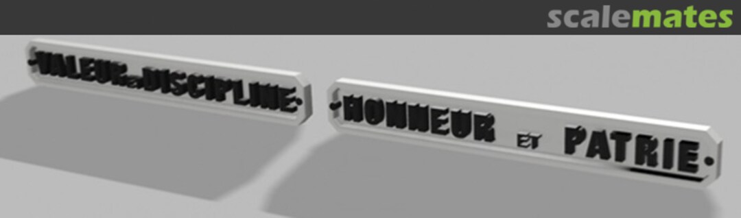 Boxart Double Plaques Valor-Honor, Homeland-Discipline x1 - 3D Printed 3D100243 L'Arsenal Boxart Double Plaques Valor-Honor, Homeland-Discipline x1 - 3D Printed 3D100243 L'Arsenal