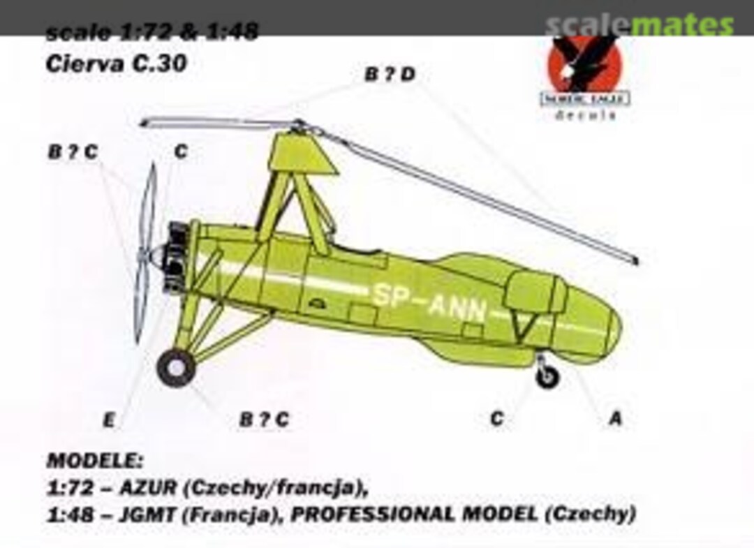 Boxart Cierva C.30 01/48/72 Nordic Eagle Boxart Cierva C.30 01/48/72 Nordic Eagle