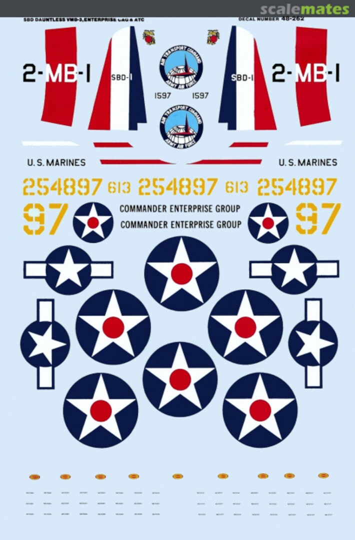 Boxart SBD-1/2 Dauntless & A-24Bs 48-262 SuperScale International Boxart SBD-1/2 Dauntless & A-24Bs 48-262 SuperScale International