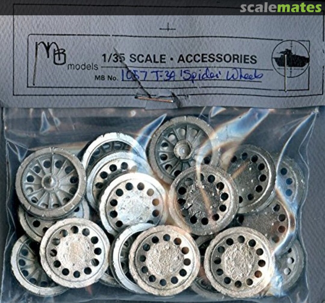 Boxart Soviet T-34 "Spider" Wheels MB-1057 MB Models Boxart Soviet T-34 "Spider" Wheels MB-1057 MB Models