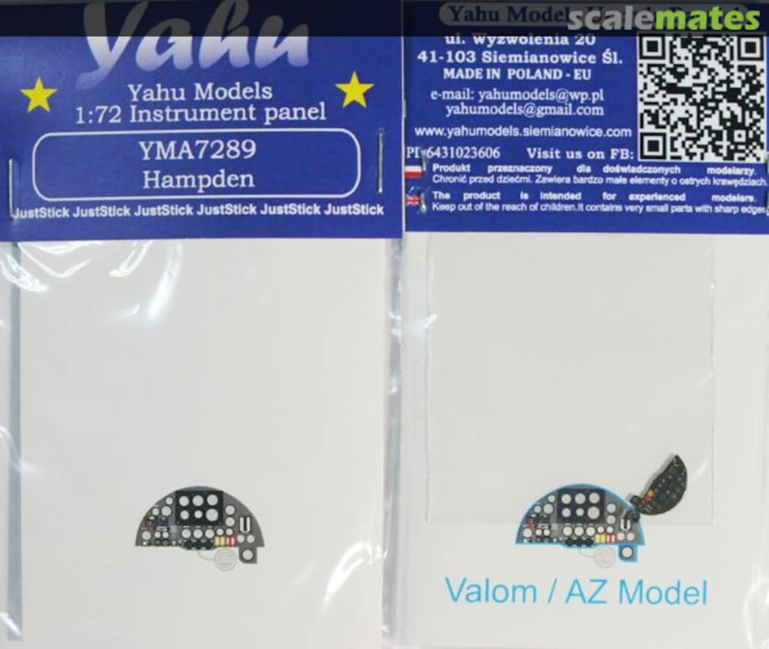 Boxart Handley Page Hampden YMA7289 Yahu Models Boxart Handley Page Hampden YMA7289 Yahu Models