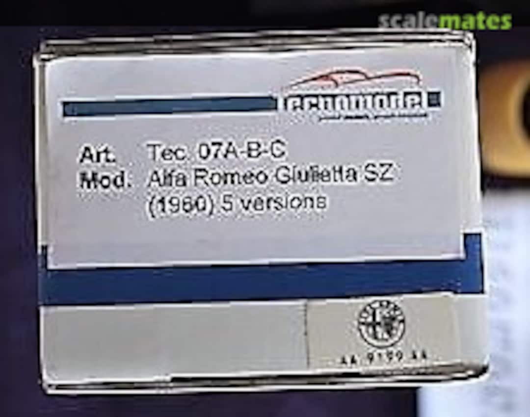 Boxart Alfa Romeo Giuletta SZ 07 A-B-C Tecnomodel Boxart Alfa Romeo Giuletta SZ 07 A-B-C Tecnomodel