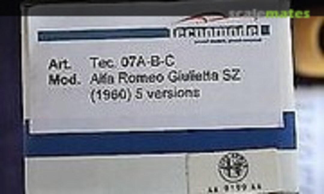1:43 Alfa Romeo Giuletta SZ (Tecnomodel 07 A-B-C) 07 A-B-C