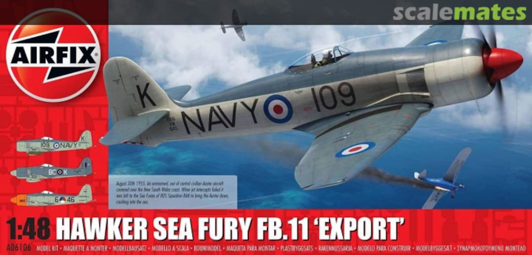 Boxart Hawker Sea Fury FB.11 A06106 Airfix Boxart Hawker Sea Fury FB.11 A06106 Airfix