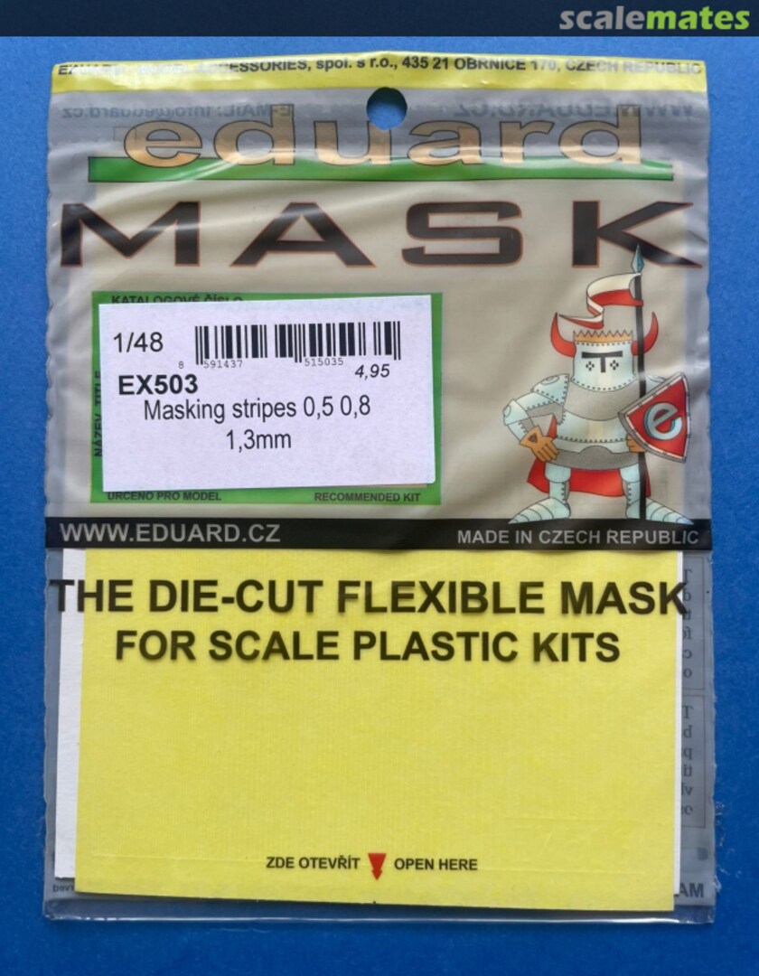 Boxart Masking Stripes 0,5 0,8 1,3 mm EX503 Eduard Boxart Masking Stripes 0,5 0,8 1,3 mm EX503 Eduard
