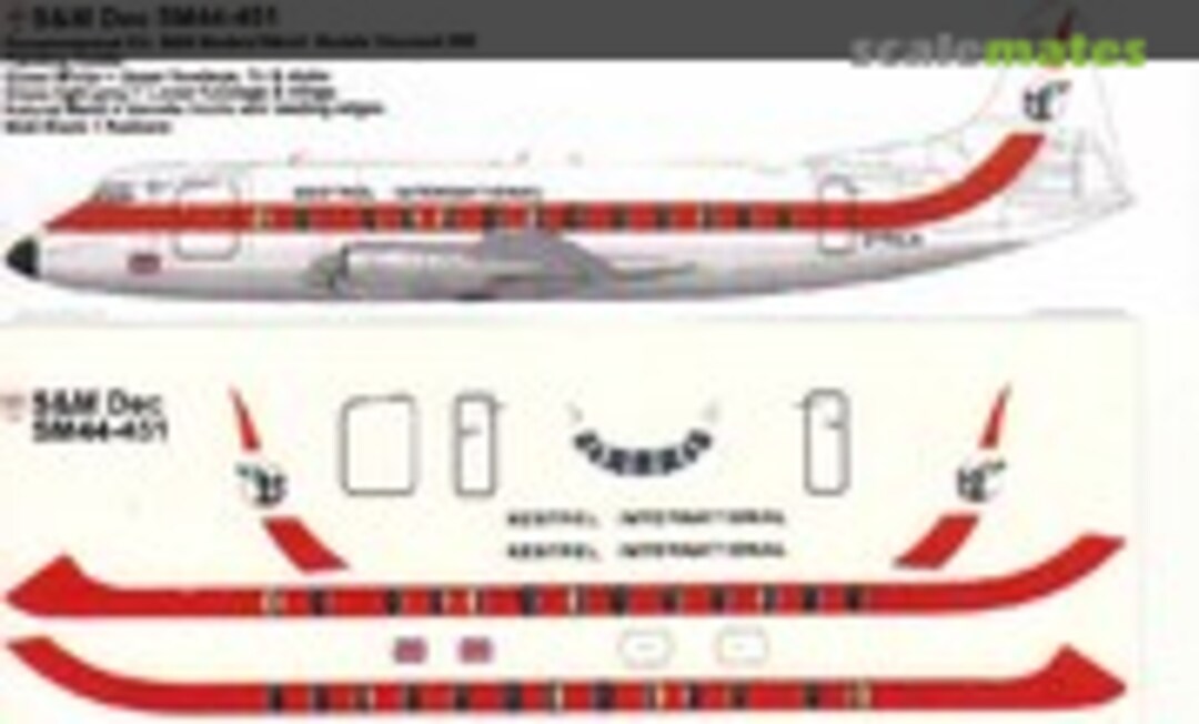 1:144 Kestrel International Viscount 800 (S&M Dec SM44-451) SM44-451