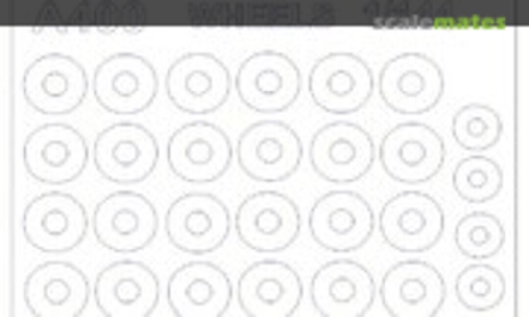 1:144 Airbus A400 wheels and disk mask (KV Models 14708) 14708