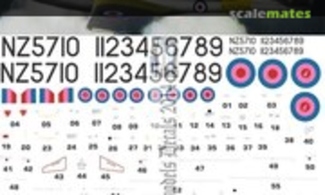 1:48 RNZAF Vampire T11 1950s scheme (Oldmodels Decals OMD0071) OMD0071