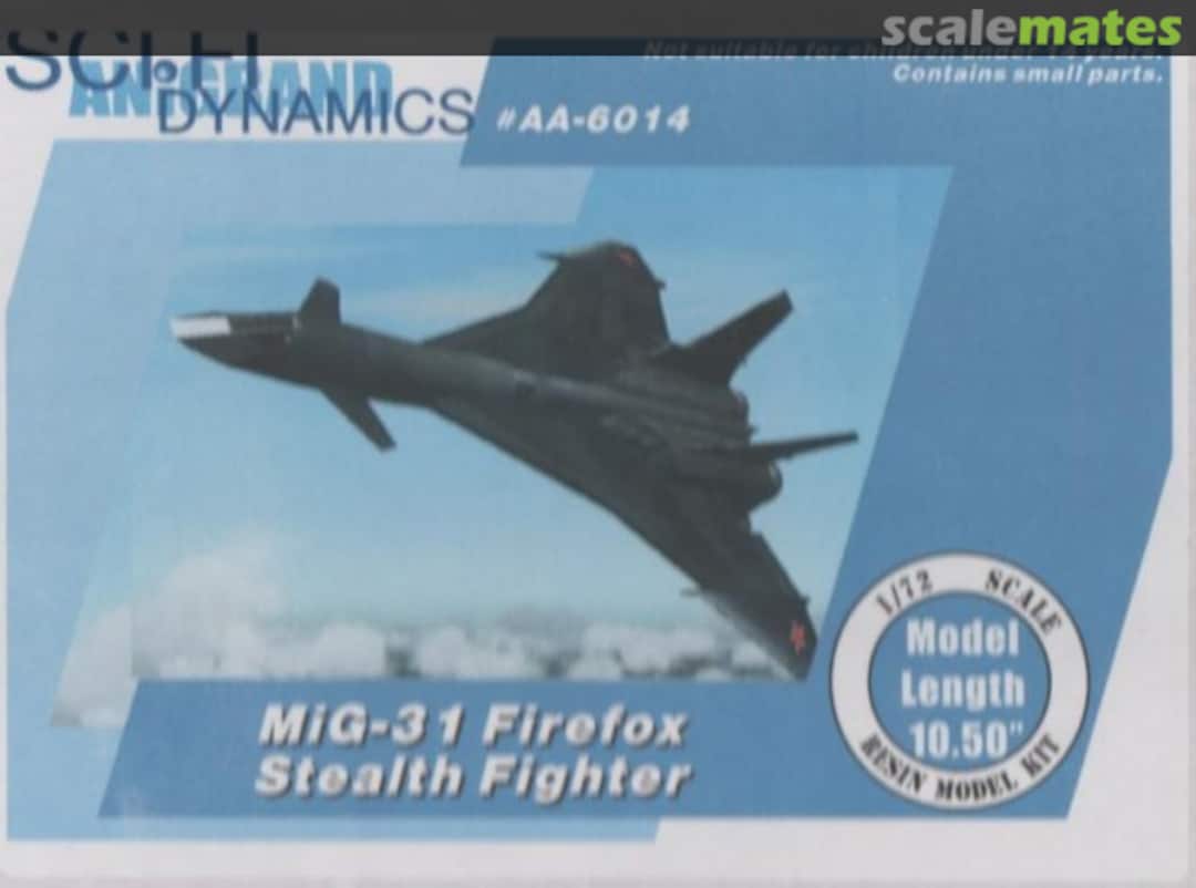 Boxart MiG-31 Firefox Stealth Fighter AA-6014 Anigrand Craftswork Boxart MiG-31 Firefox Stealth Fighter AA-6014 Anigrand Craftswork