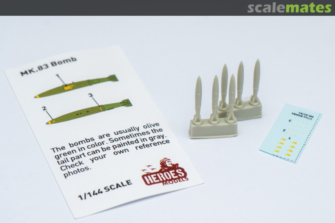 Contents MK.83 Bombs HM-R14423 Heroes Models Contents MK.83 Bombs HM-R14423 Heroes Models