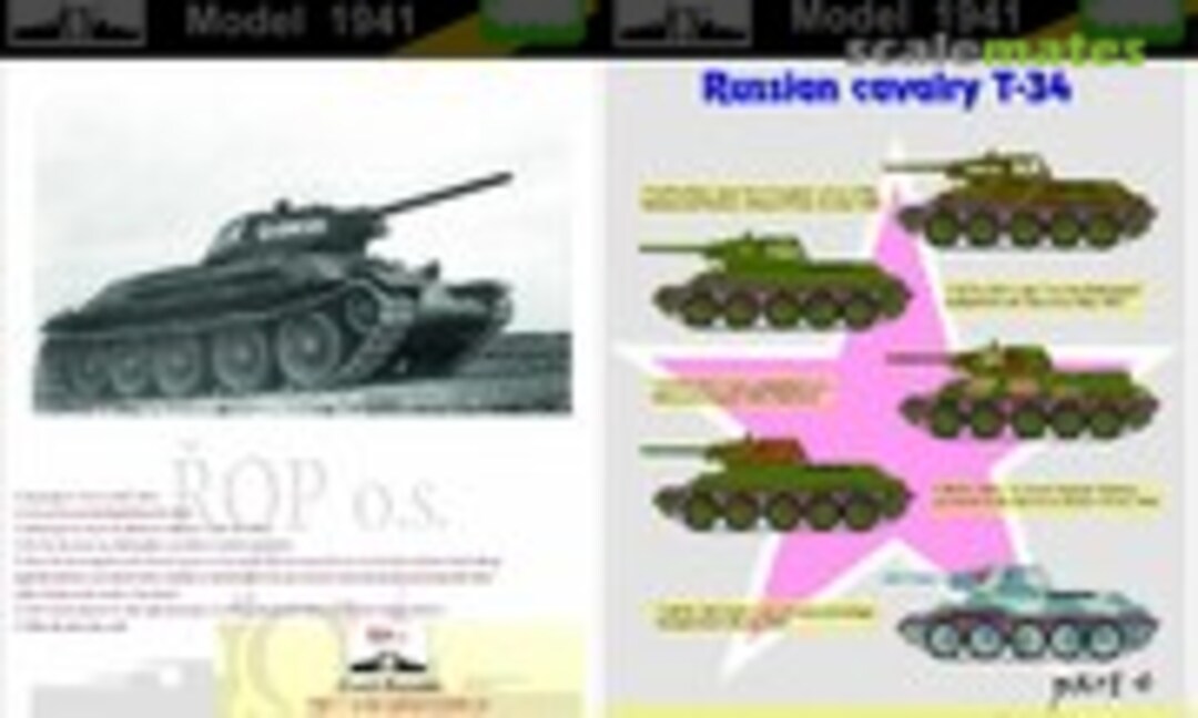 1:72 T-34/76 MODEL 1941 - RUSSIAN CAVALRY T-34 (ROP o.s. MNFDT72016) MNFDT72016