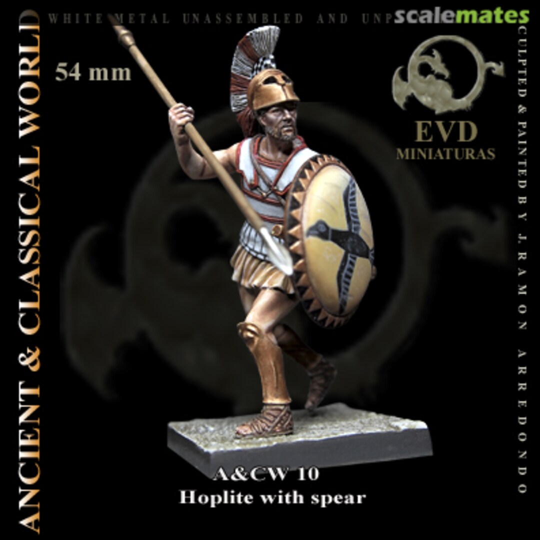 Boxart Hoplite With Spear - Ancient And Classical World ACW10 El Viejo Dragón Miniaturas Boxart Hoplite With Spear - Ancient And Classical World ACW10 El Viejo Dragón Miniaturas