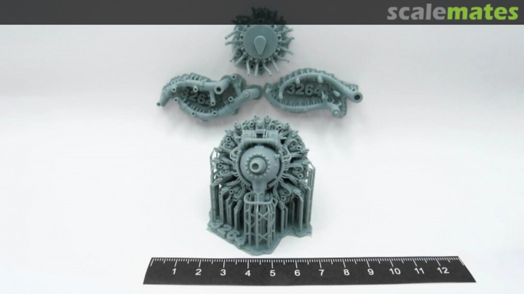 Boxart Wright R-3350 Radial Engine MDR3257 Metallic Details