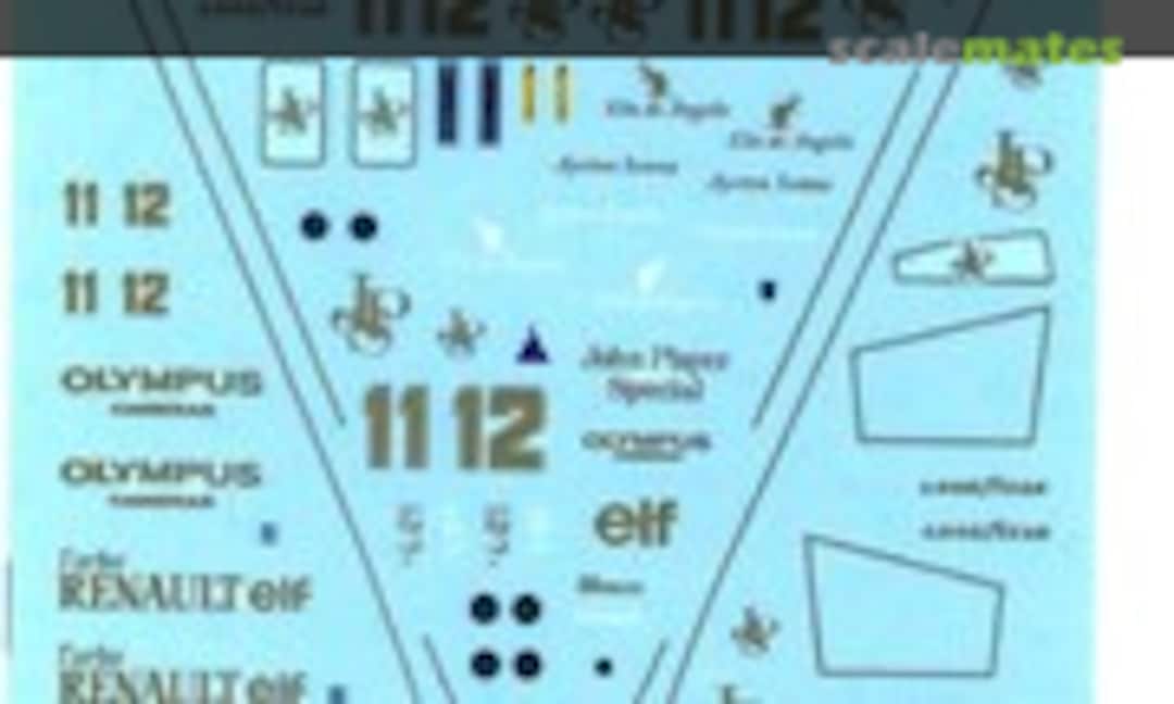 1:43 Lotus 97T Repaint Decal (F'artefice FE-0016) FE-0016